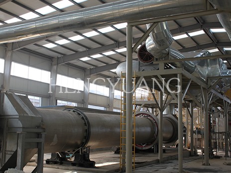 a corner of the production line of high strength lightweight aggregate from 120 tons municipal sludge per day in weifang, shandong province